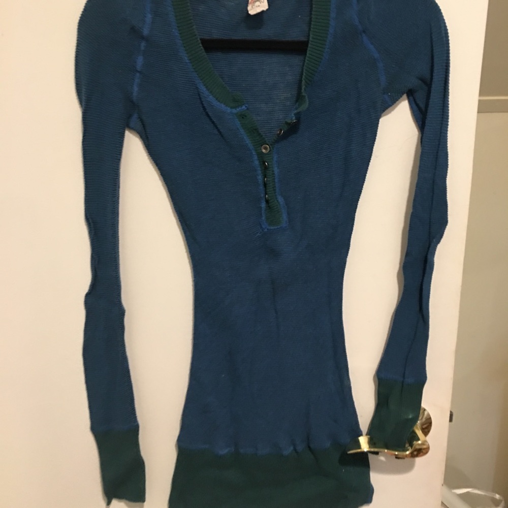 Free people stretch waffle long sleeve | Small